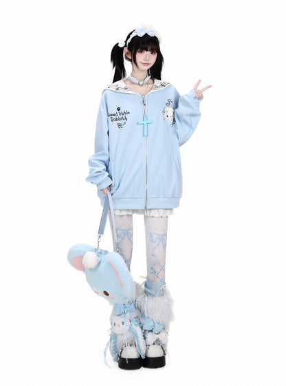 Crazy_Girl_Star_Bunny_Embroidery_Striped_Sailor_Collar_Loose_Women&