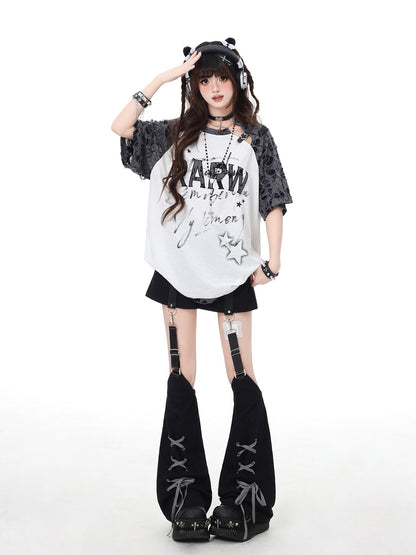 Crazy_Girl_Star_Distressed_Patchwork_Raglan_Women&