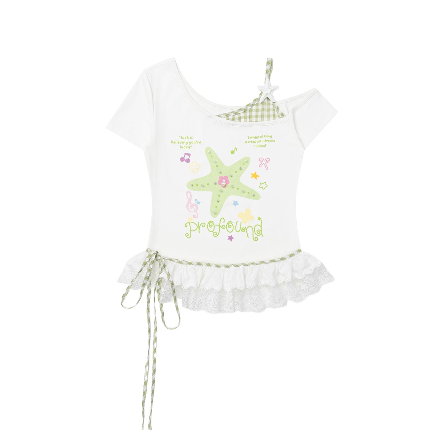 Crazy_Girl_Starfish_Print_Lace_Patchwork_Slim_Fit_Women&