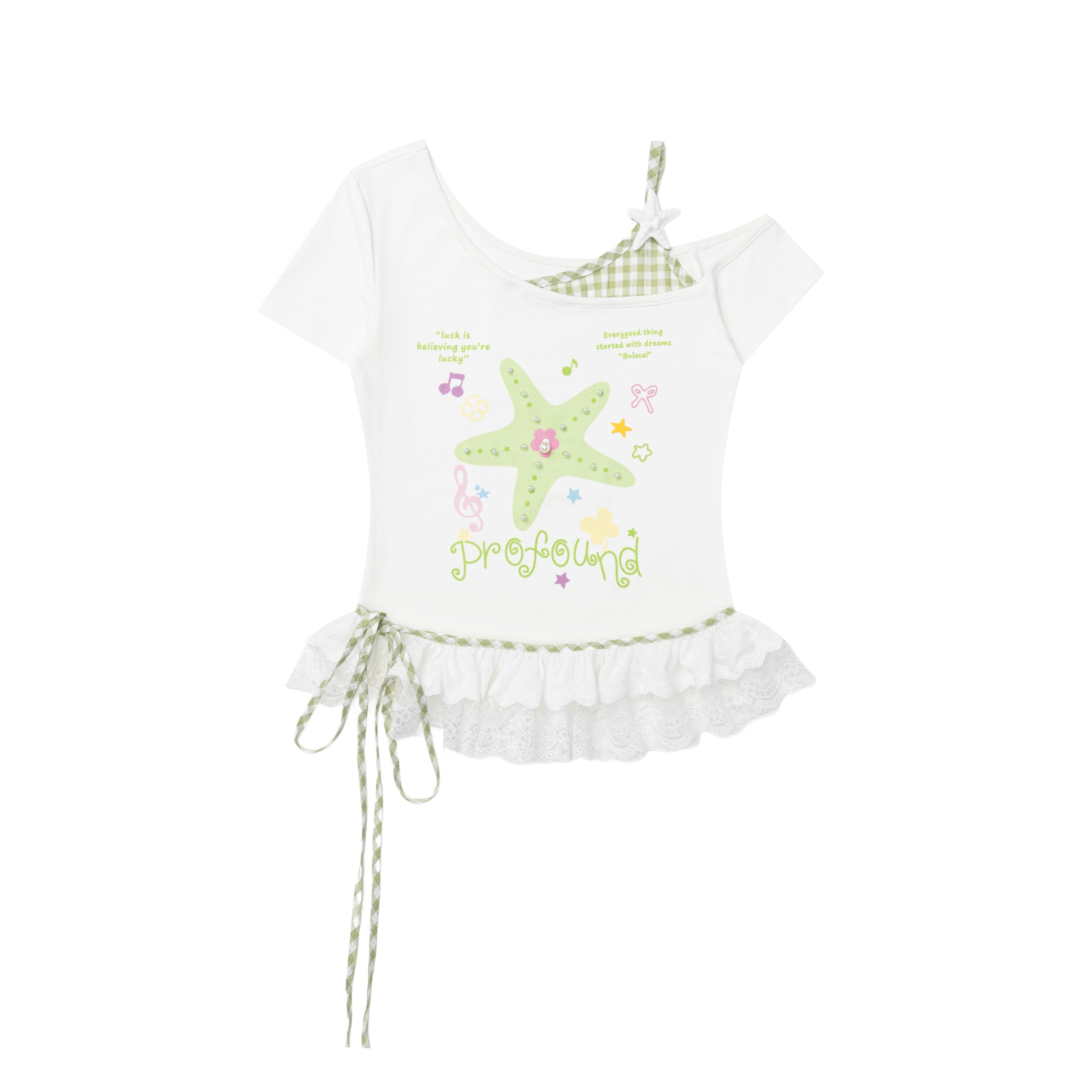 Crazy_Girl_Starfish_Print_Lace_Patchwork_Slim_Fit_Women&