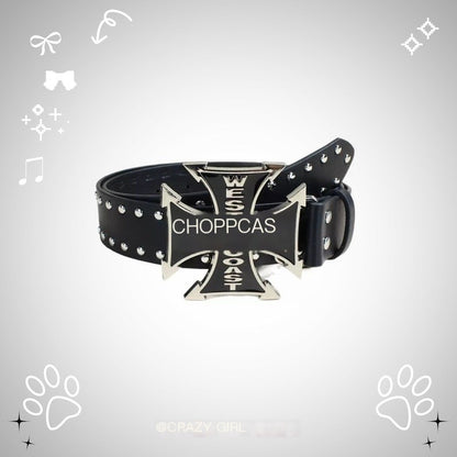 Crazy_Girl_Studded_Cross_Y2k_Punk_Metal_Buckle_Rivet_Hardware_Women&