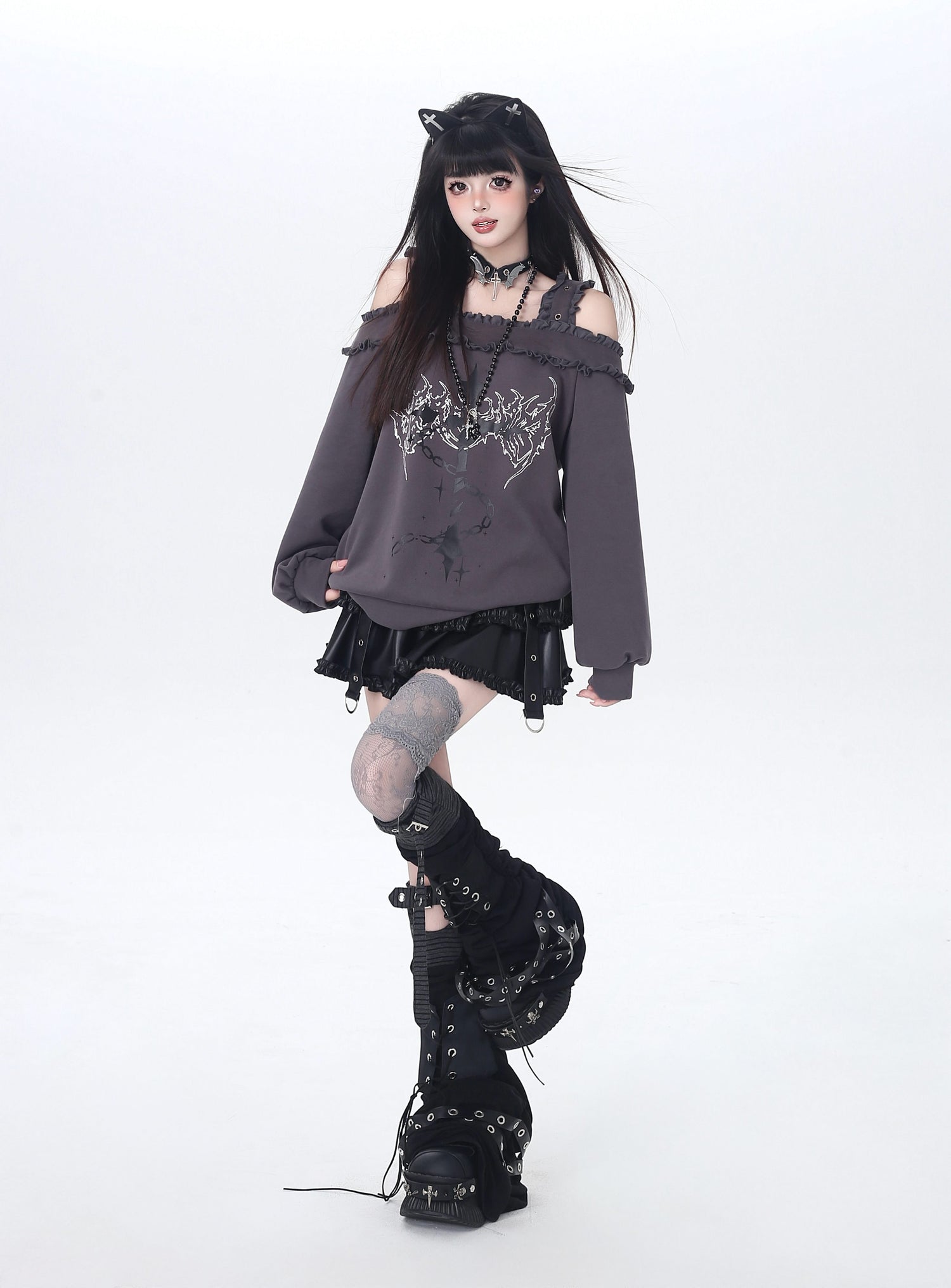 Crazy_Girl_Subculture_Cross_Lace_Off_Shoulder_Women&