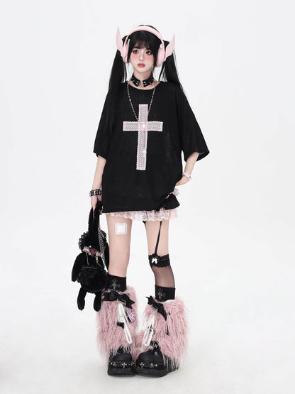 Crazy_Girl_Subculture_Cross_Patch_Applique_Sweet_Cool_Women&