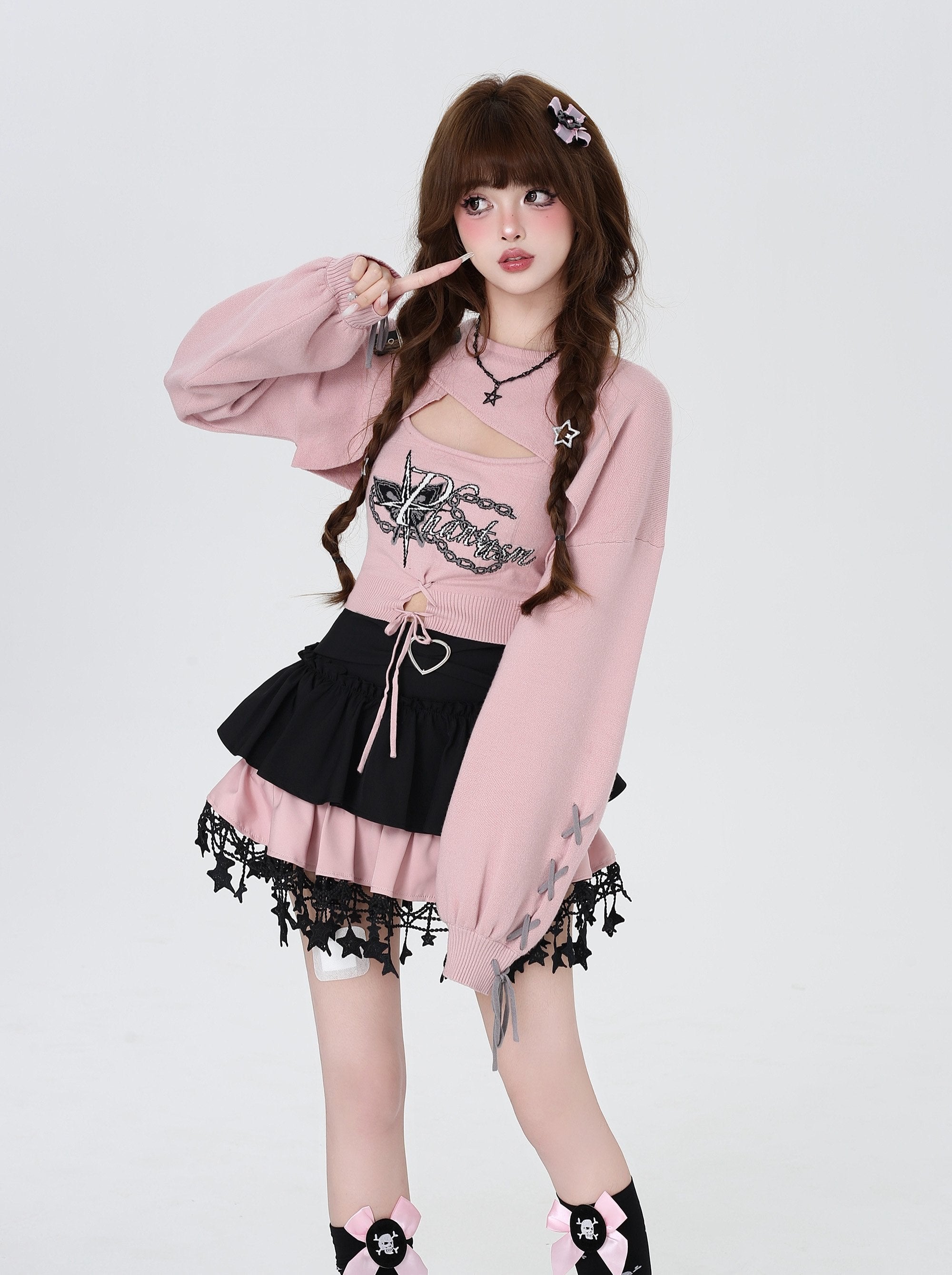 Crazy_Girl_Sweet_Cartoon_Letter_Crewneck_Slim_Pullover_Women&