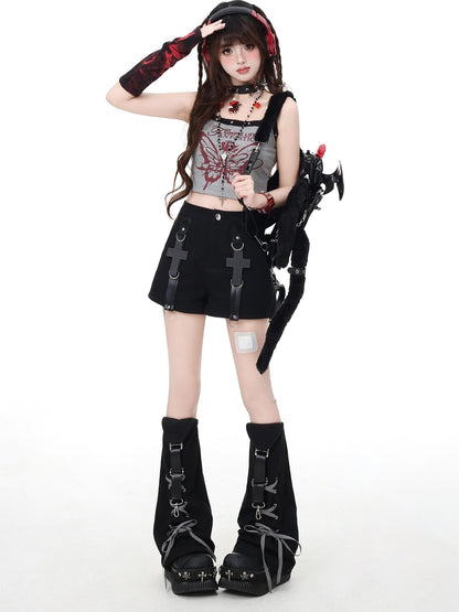 Crazy Girl Sweet Cool Detachable High Waist Slim Fit Women&