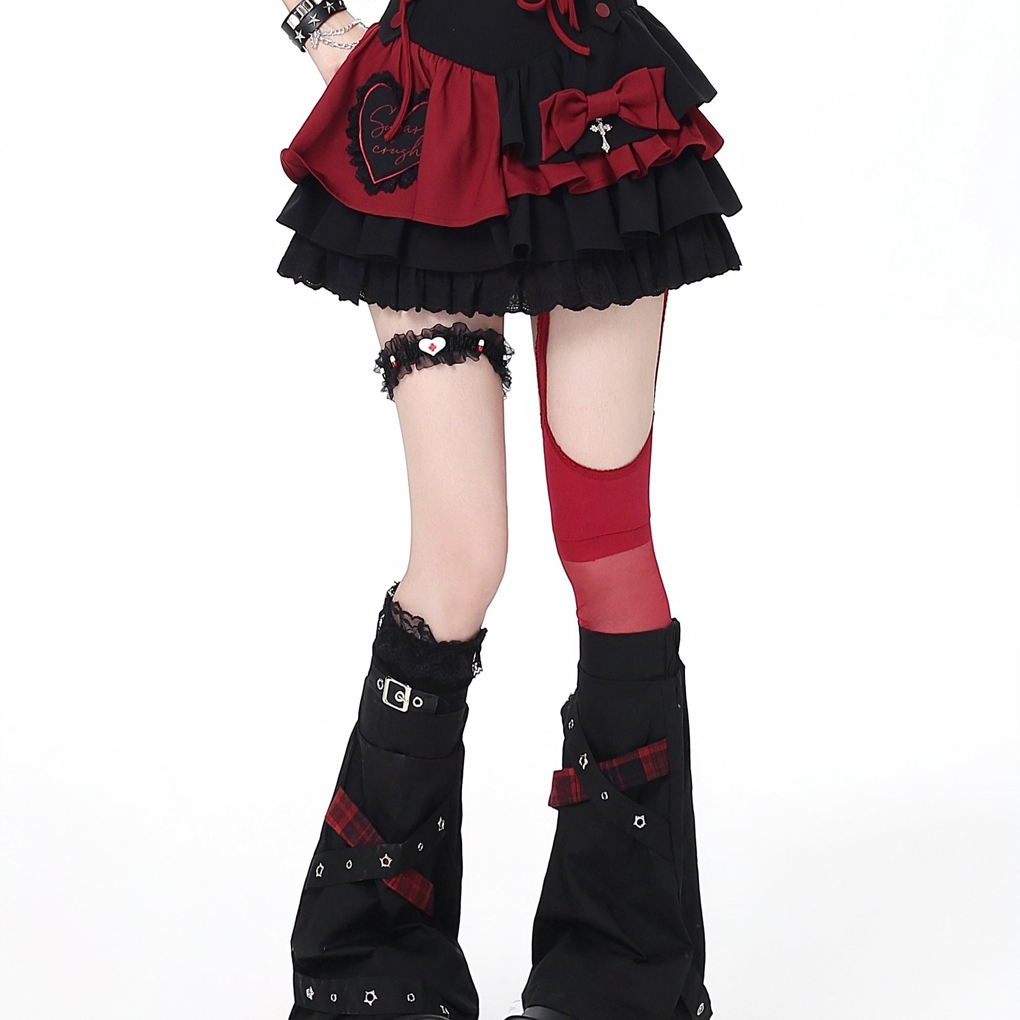 Crazy_Girl_Sweet_Cool_Embroidered_Tie_High_Waist_Women&