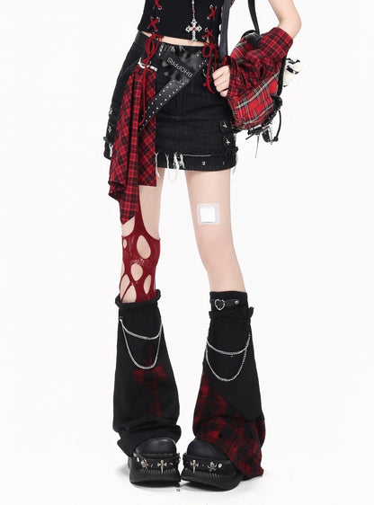 Crazy_Girl_Sweet_Cool_High_Waist_A_Line_Zipper_Antistatic_Denim_Women&