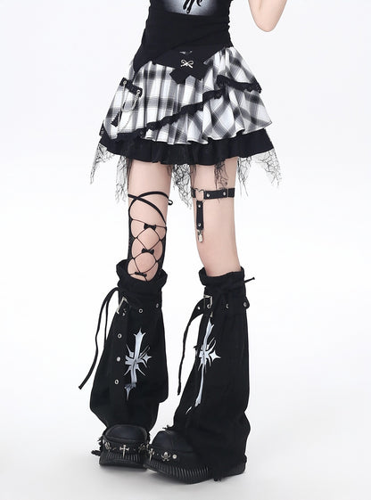 Crazy_Girl_Tartan_Ruffled_Puffed_Layered_Cake_High_Waist_Women&
