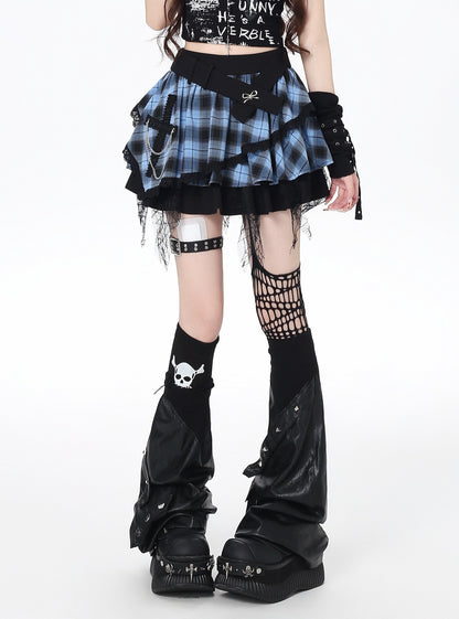 Crazy_Girl_Tartan_Ruffled_Puffed_Layered_Cake_High_Waist_Women&