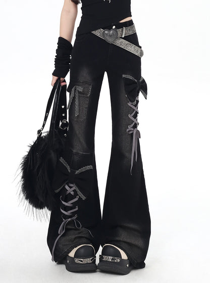 Crazy_Girl_Three_Dimensional_Bow_Tie_Strap_Slim_High_Waist_Women&