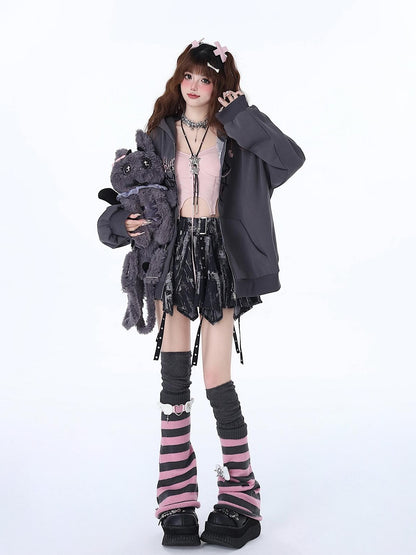 Crazy Girl Tie Dye Irregular Bow Vintage Women&