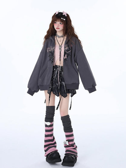 Crazy Girl Tie Dye Irregular Bow Vintage Women&