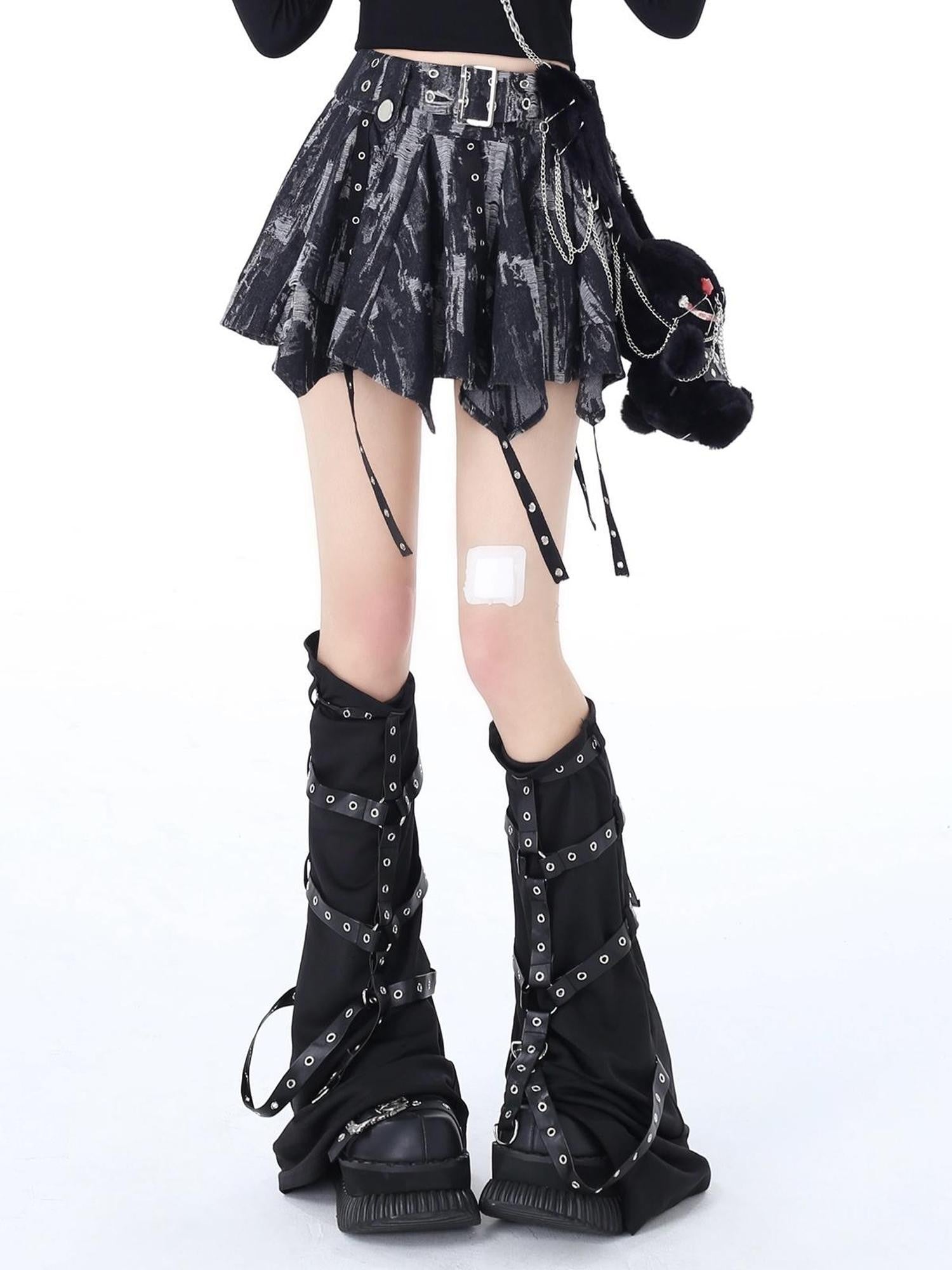 Crazy Girl Tie Dye Irregular Bow Vintage Women&