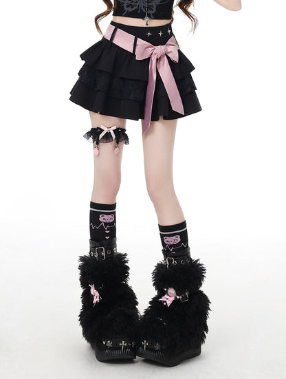 Crazy_Girl_Vintage_Bow_Tie_Lace_Up_Puff_High_Waist_Women&