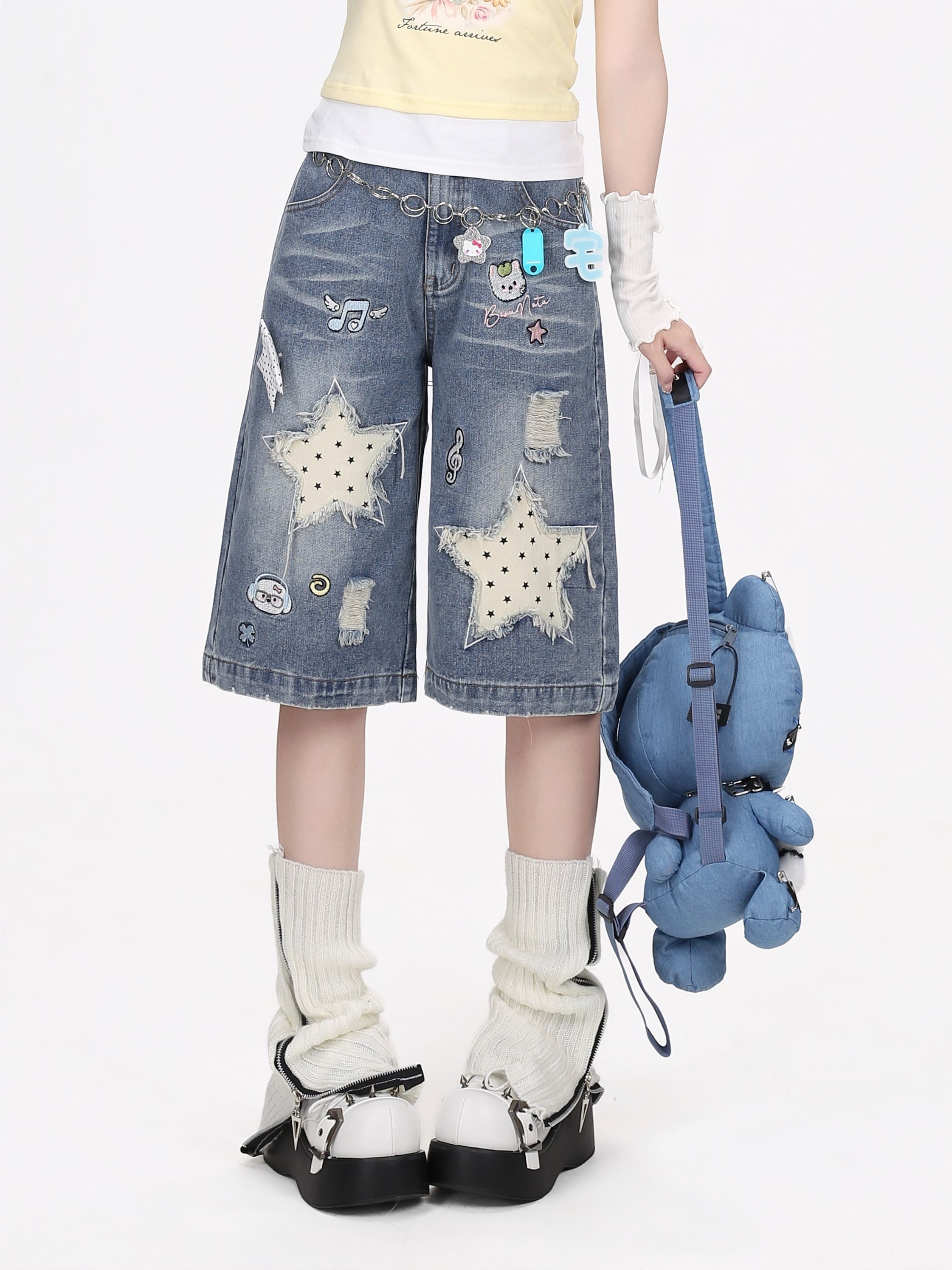 Crazy_Girl_Vintage_Ripped_Star_Patch_Embroidered_High_Waist_Loose_Women&