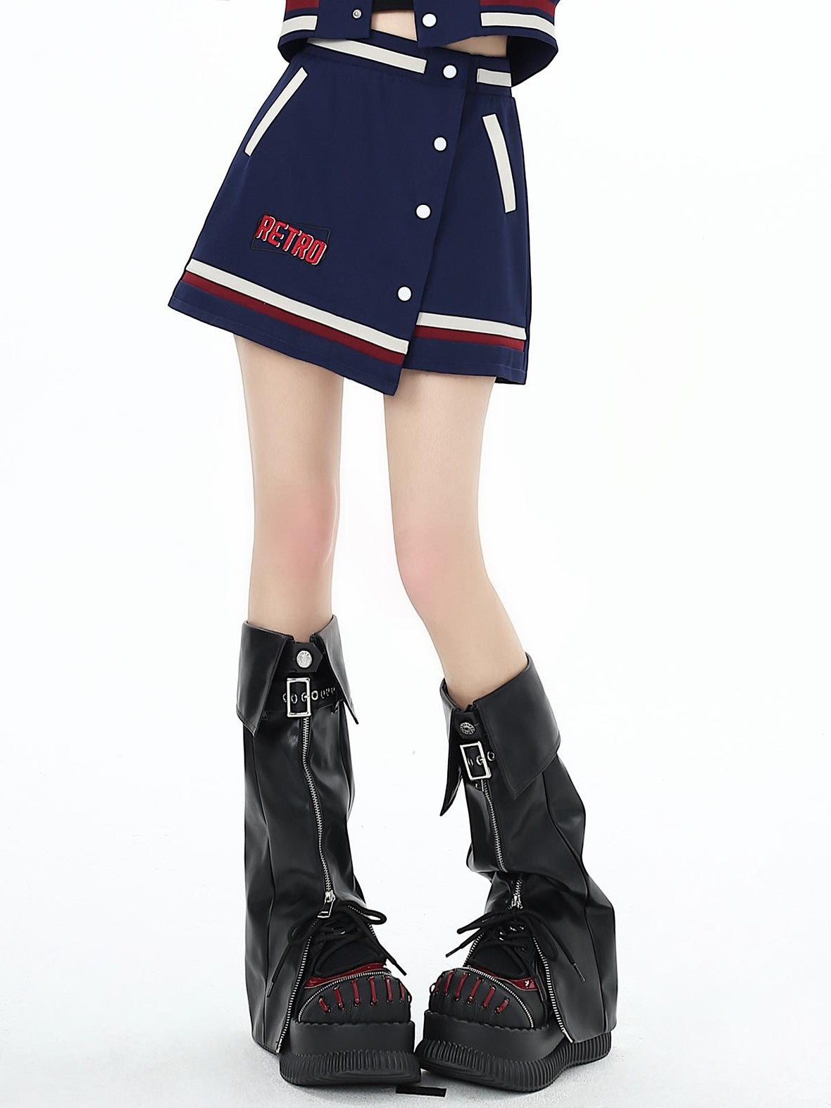 Crazy Girl Vintage Street Loose Cropped Crewneck Women&