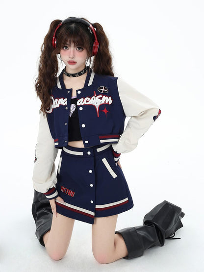 Crazy Girl Vintage Street Loose Cropped Crewneck Women&