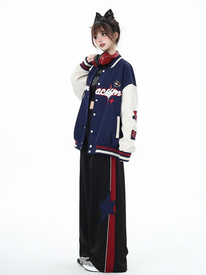 Crazy Girl Vintage Street Loose Cropped Crewneck Women&