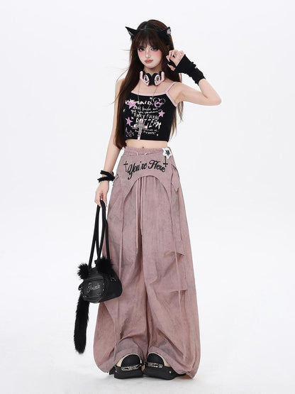 Crazy Girl Wasteland Layered High Waist Utility Women&