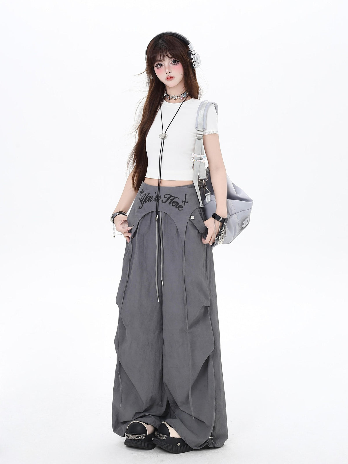 Crazy Girl Wasteland Layered High Waist Utility Women&