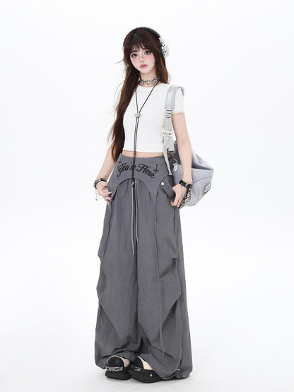 Crazy Girl Wasteland Layered High Waist Utility Women&