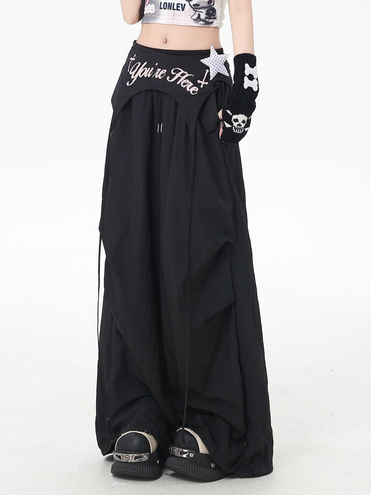 Crazy Girl Wasteland Layered High Waist Utility Women&