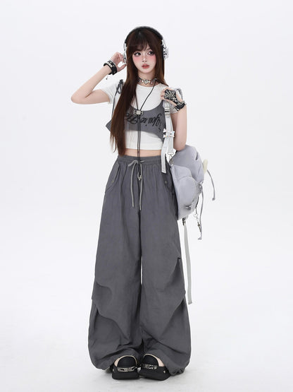 Crazy Girl Wasteland Layered High Waist Utility Women&