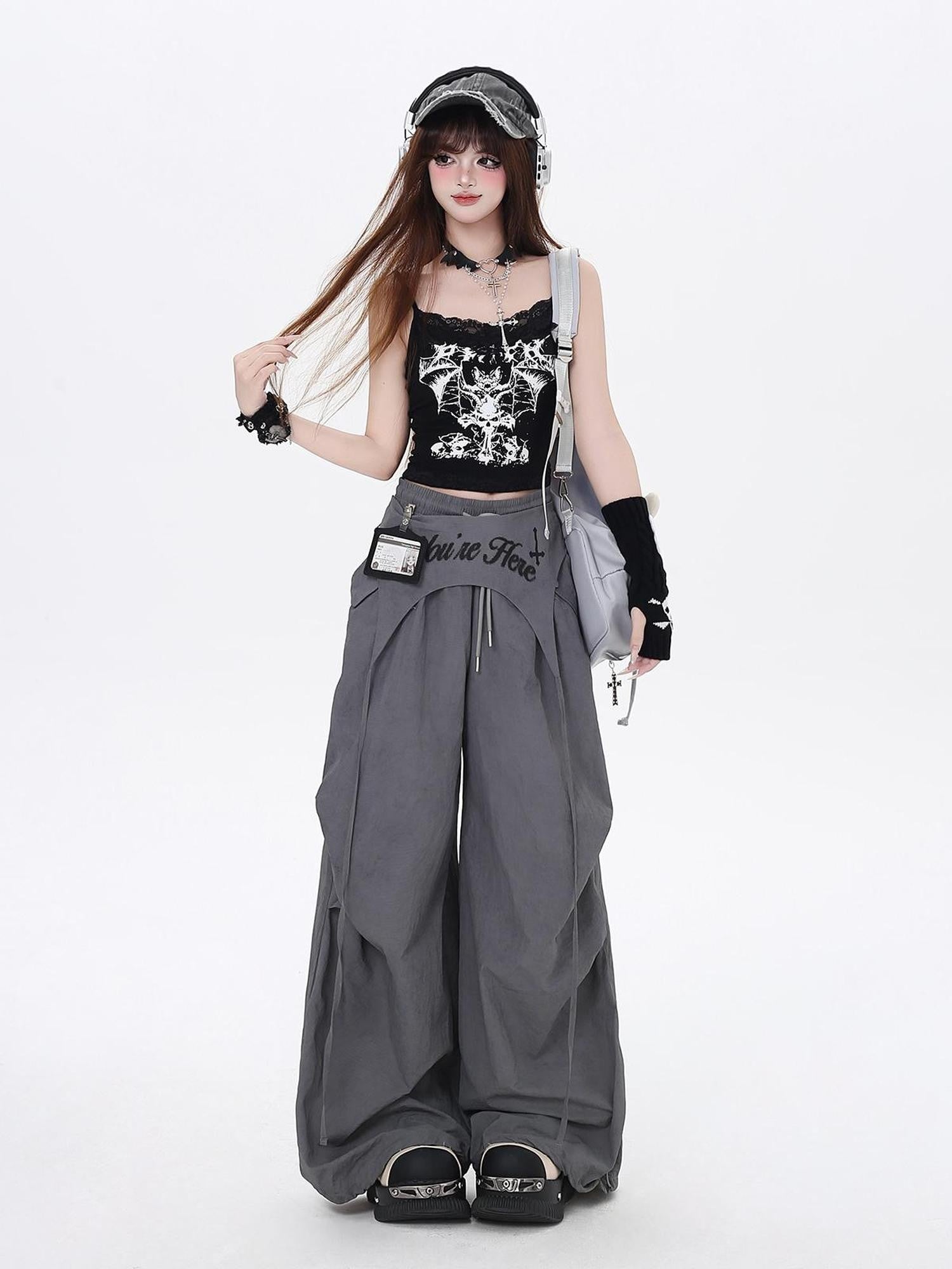 Crazy Girl Wasteland Layered High Waist Utility Women&