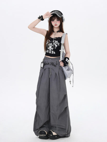 Crazy Girl Wasteland Layered High Waist Utility Women&