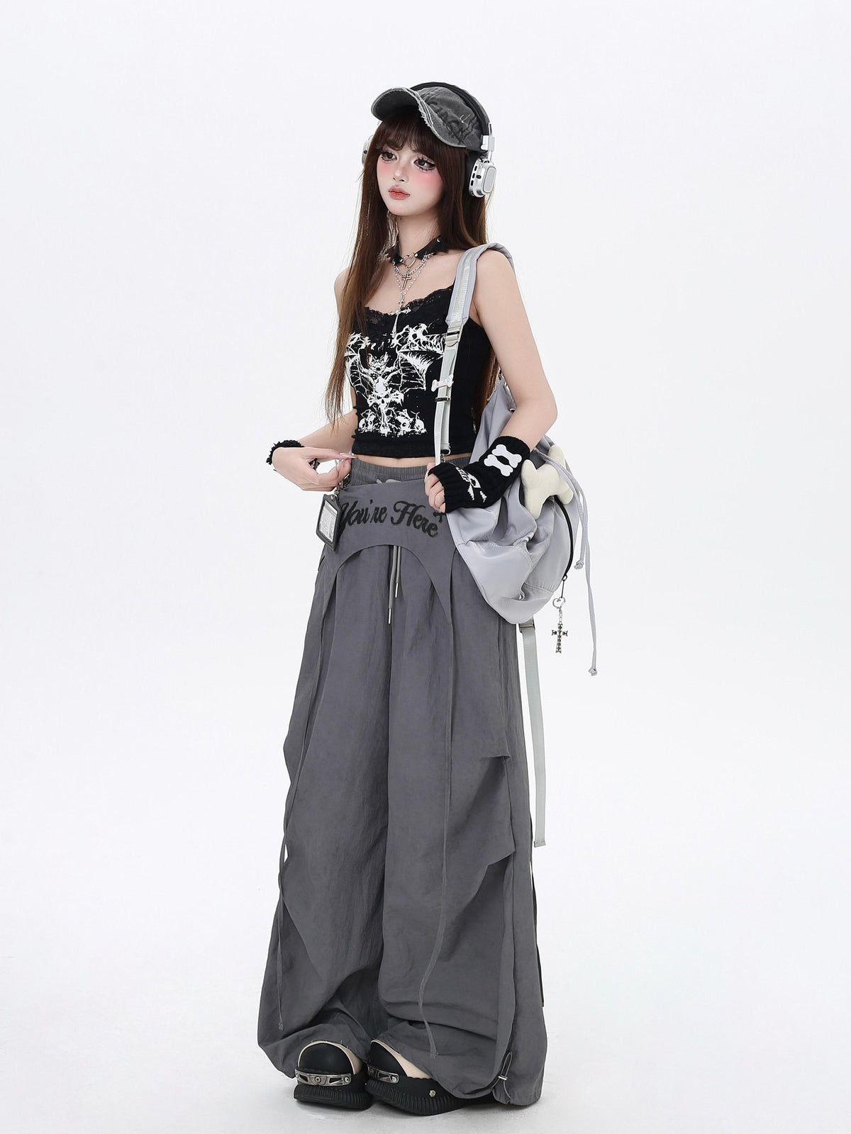 Crazy Girl Wasteland Layered High Waist Utility Women&