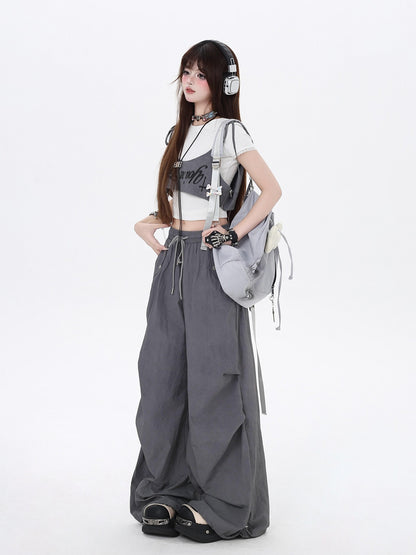 Crazy Girl Wasteland Layered High Waist Utility Women&