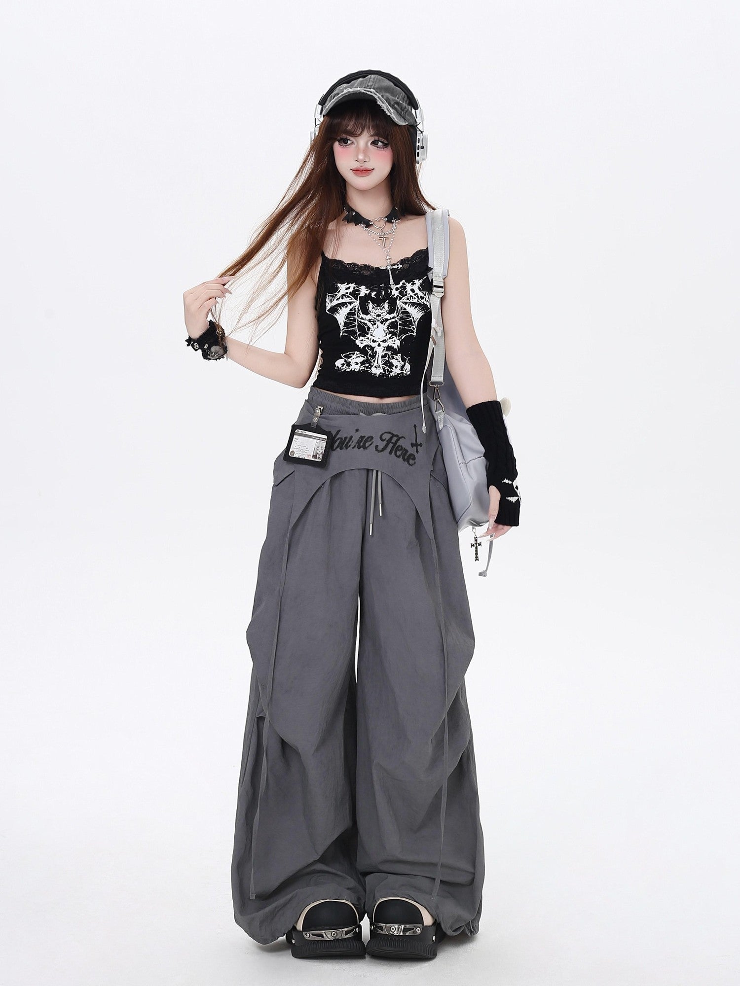 Crazy Girl Wasteland Layered High Waist Utility Women&