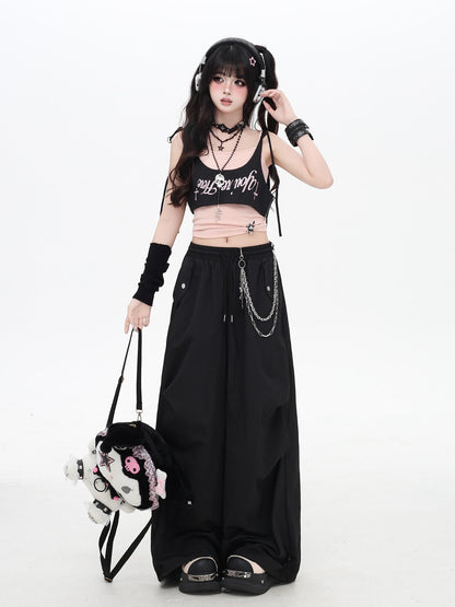 Crazy Girl Wasteland Layered High Waist Utility Women&