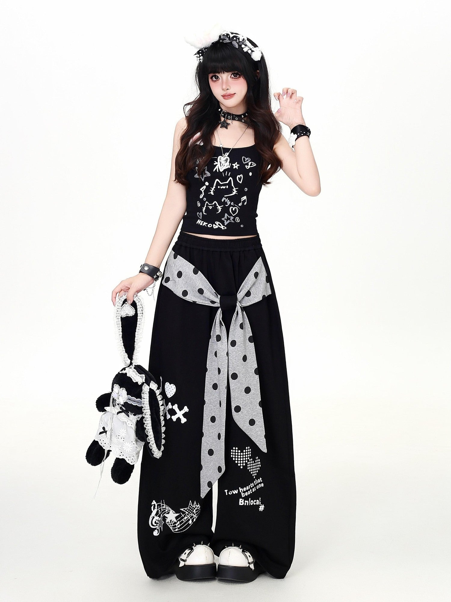 Crazy Girl Y2k Asymmetric Strap Sweet Cool Women&