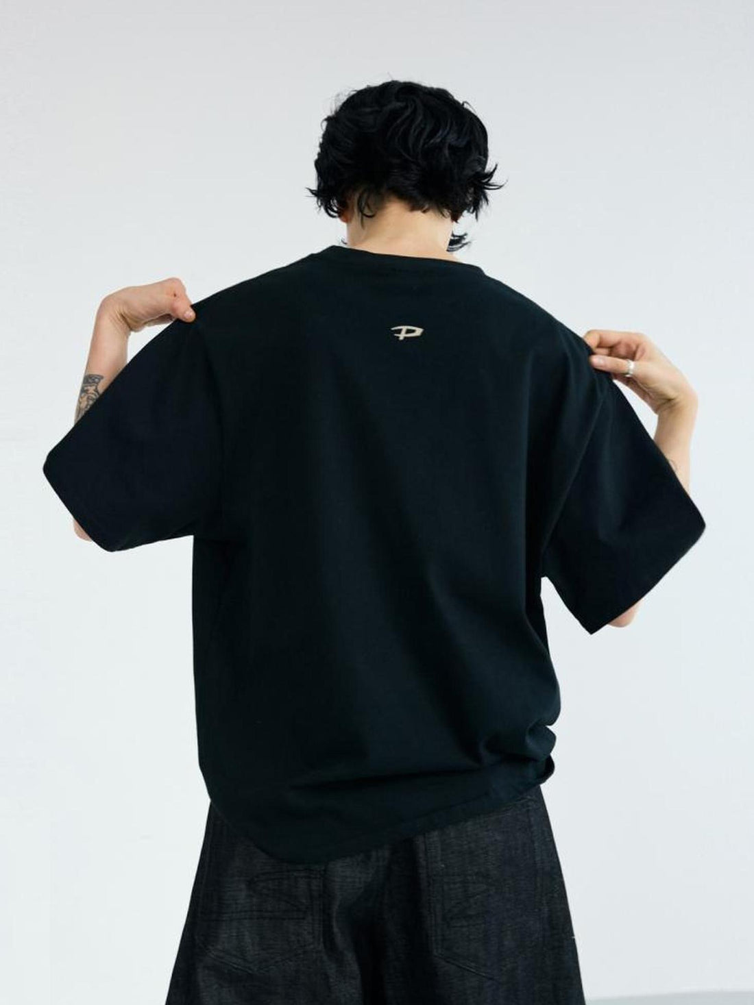 Peoplesense Creative Graffiti Lettering Oversized Tee