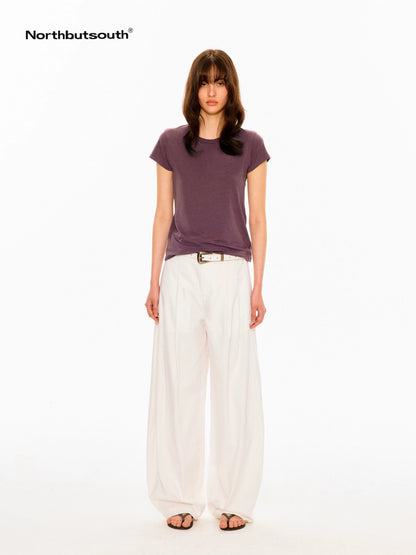 Crisp Double Pleat Cocoon Women&