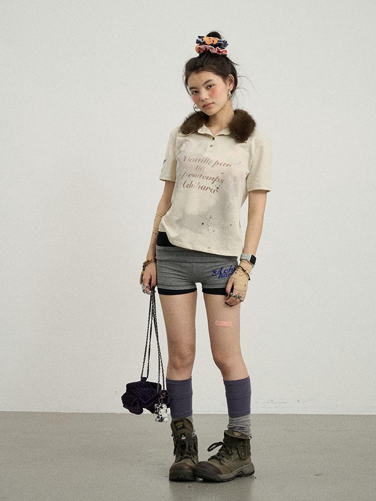 Achihara Crying Dog Graphic T-Shirt