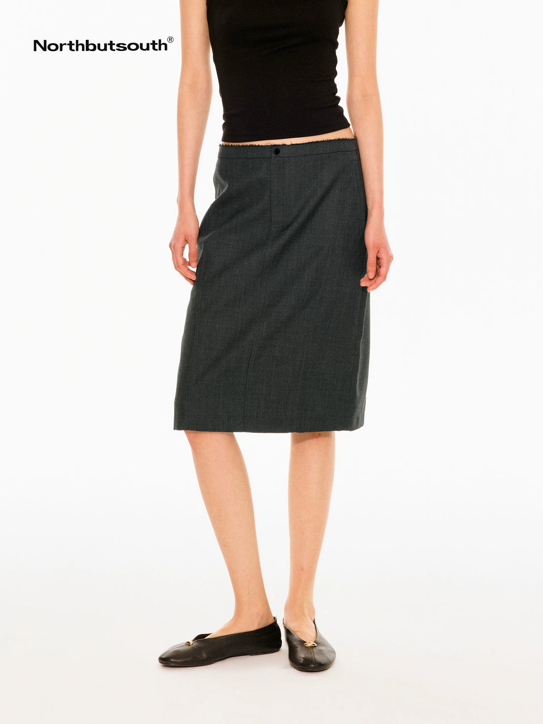 Curved Narrow Waist Mid Low Waist Straight Cut Women&