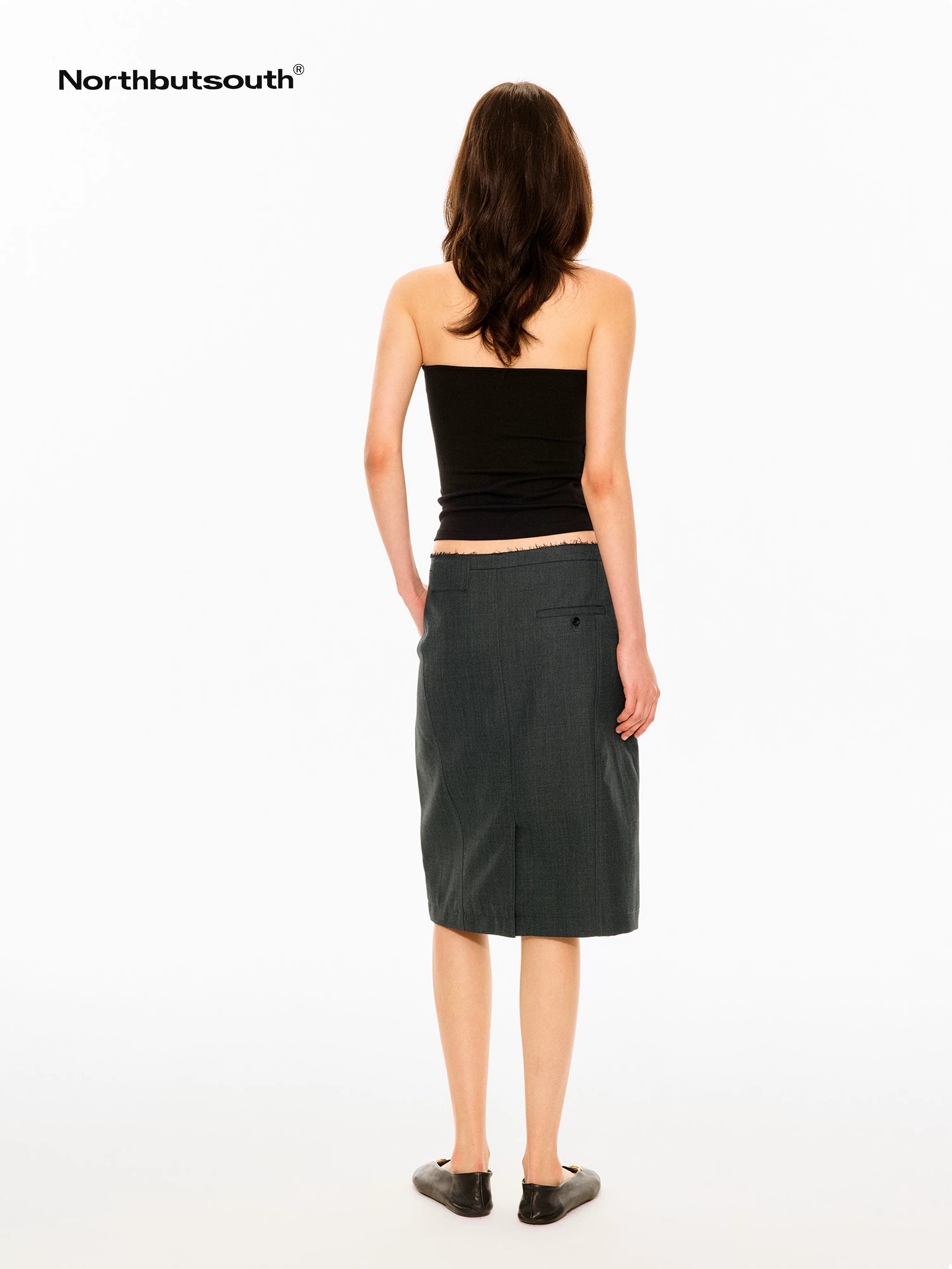 Curved Narrow Waist Mid Low Waist Straight Cut Women&