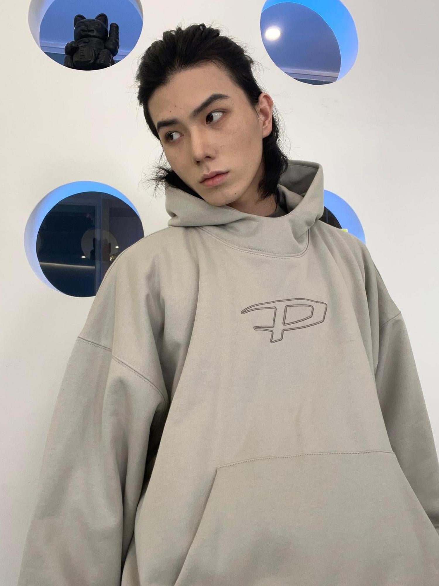 Peoplesense Custom Print Hooded Sweatshirt Warm Breathable Unisex Streetwear