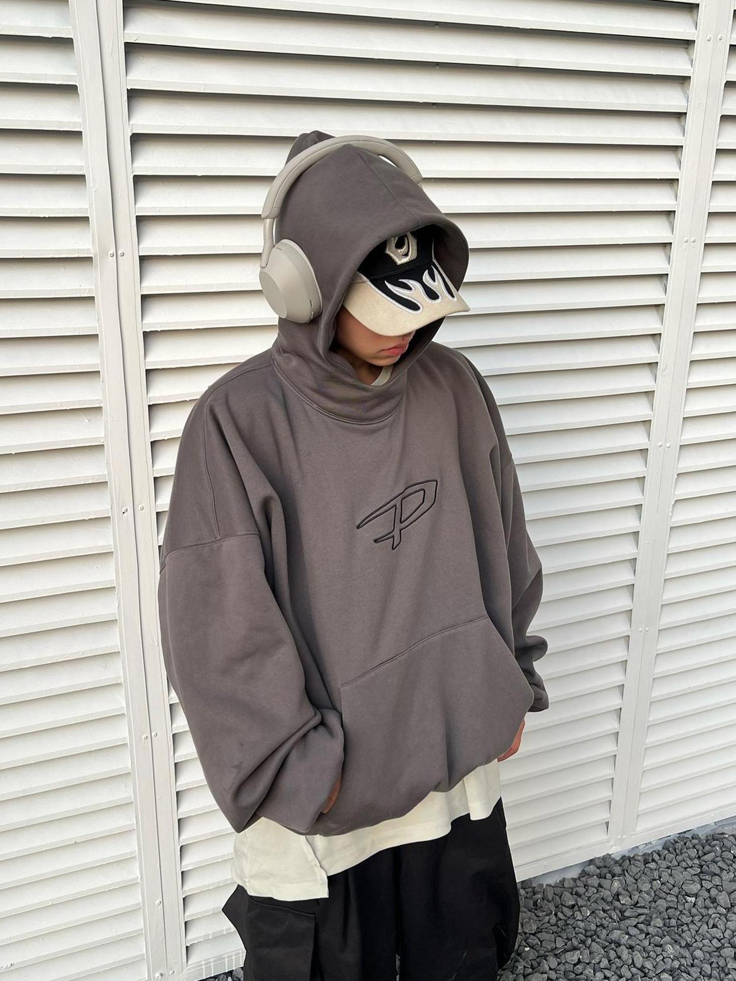 Peoplesense Custom Print Hooded Sweatshirt Warm Breathable Unisex Streetwear