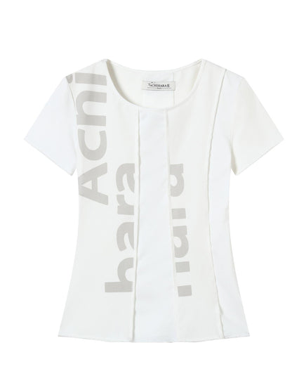Achihara Breathable Split Knit Summer Tee