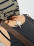 Cute Star Mirror Brooch Pin Badge Cross Jewelry