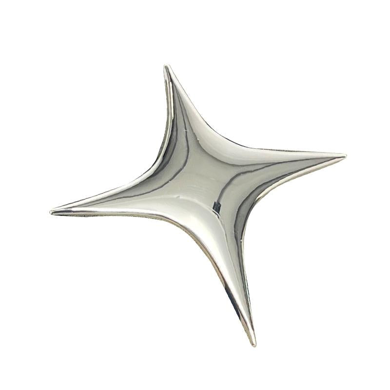 Cute Star Mirror Brooch Pin Badge Cross Jewelry