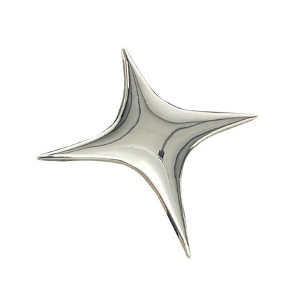 Cute Star Mirror Brooch Pin Badge Cross Jewelry