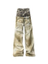 DETW_OnLine_Camouflage_Embroidered_Double_Waist_Straight_Leg_Women&