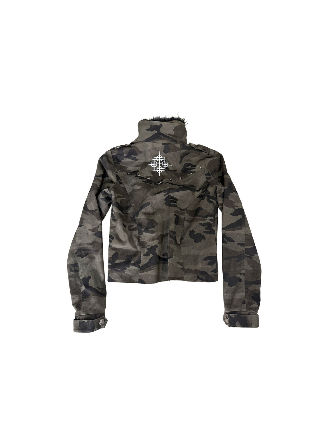 DETW OnLine Camouflage Embroidered Studded Slim Fit Women&