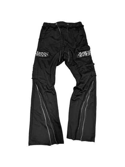 DETW OnLine Dark Street Punk Studded Hidden Zipper Embroidered Women&