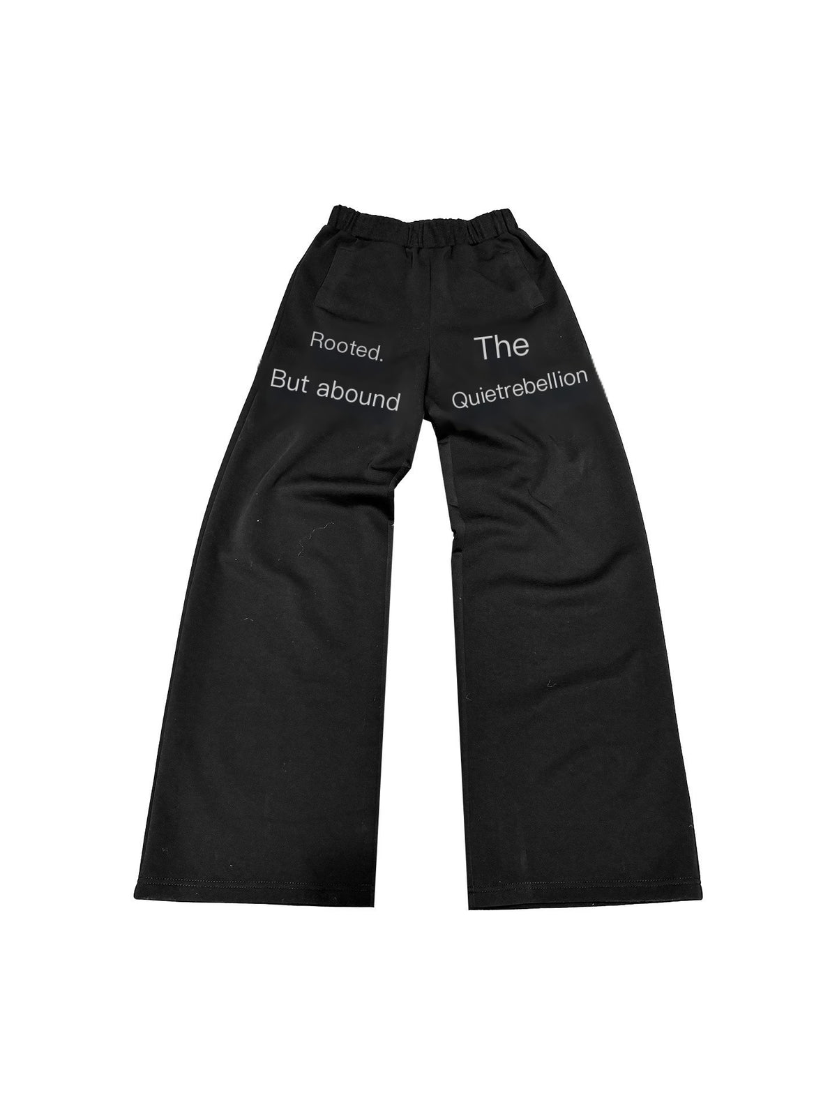DETW_OnLine_Embroidered_Slogan_Letter_Straight_Leg_Wrinkle_Resistant_Women&