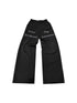 DETW_OnLine_Embroidered_Slogan_Letter_Straight_Leg_Wrinkle_Resistant_Women&